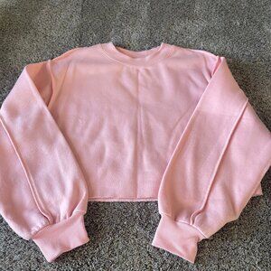 Amazon Pink Crop Sweatshirt